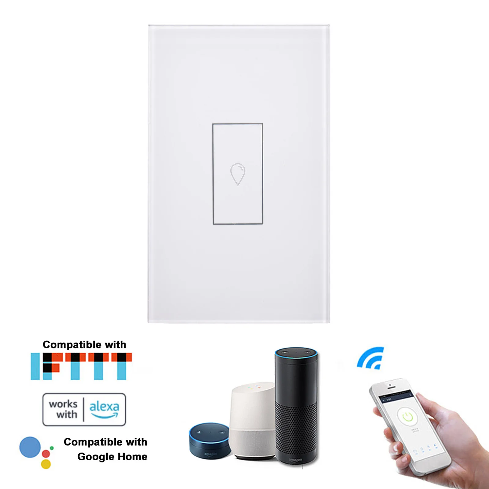 

WIFI Wall Smart Switch Boiler Touch Switch Voice Control for Amazon Alexa & Google Home Remote Control Water Heater Smart Home