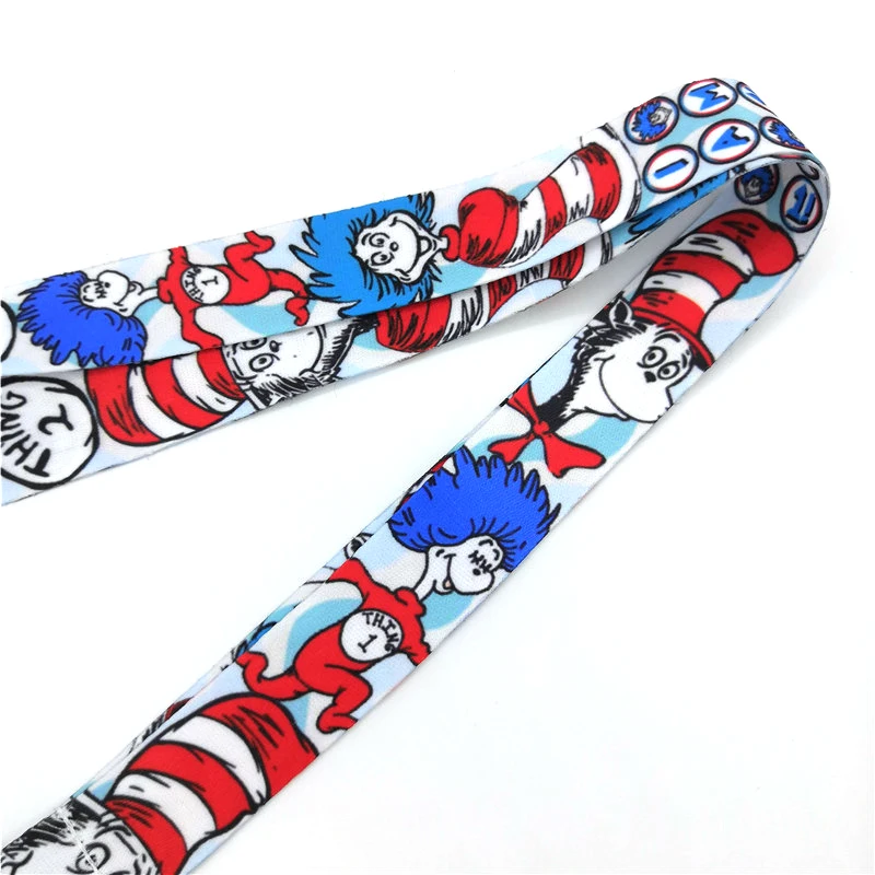 Dr seuss рождественского кота стильный коллекционный ланьярд держатель значка