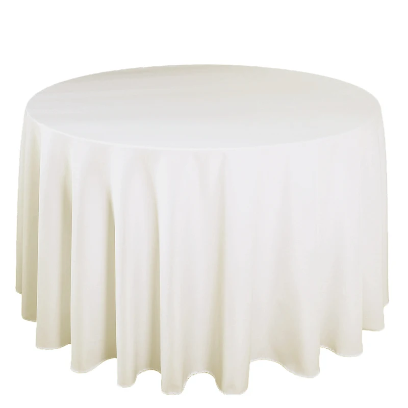 10 шт./лот свадебная скатерть из полиэстера круглая прямоугольная для банкета