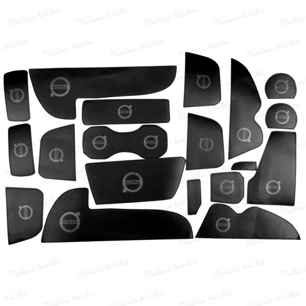 Автомобильные ворота Слот коврик для Volvo XC60 XC90 S90 противоскользящая прокладка резиновая подстаканник, коврик паз декоративный коврик авто Интерьер