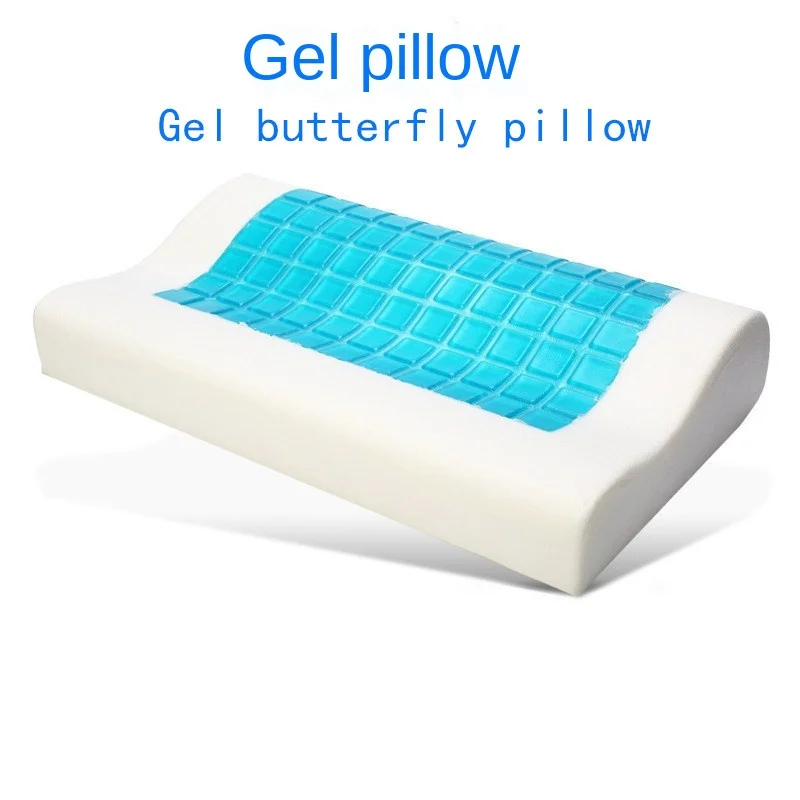 Подушка с медленным восстановлением памяти летняя прохладная гелевая для шейных