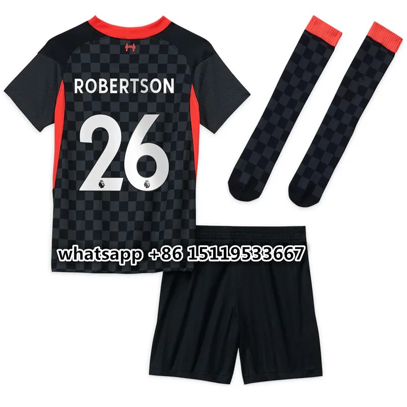 

Top Quality FIRMINO kids ki t new 20 21 LiverpoolES shirt M. SALAH MANE VIRGIL MILNER DIOGO J. Robertson Thiago child shirt