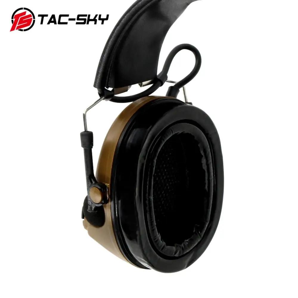 TAC-SKY COMTAC II silicone earmuffs version outdoor hunting sports hearing defense noise reduction pickup tactical headset CB