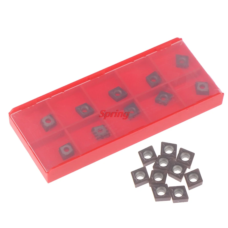 

New 10PCS CCMT060204 Carbide Inserts CCMT0602 For Lathe Turning Tool Holders
