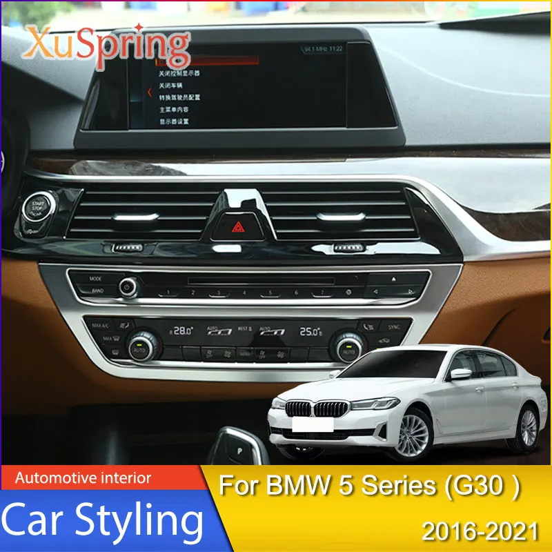 

Car Central Control Air Conditioner Volume Face Frame 528li530li For BWM 5 Series G30 2016 2017 2018 2019 2020 2021