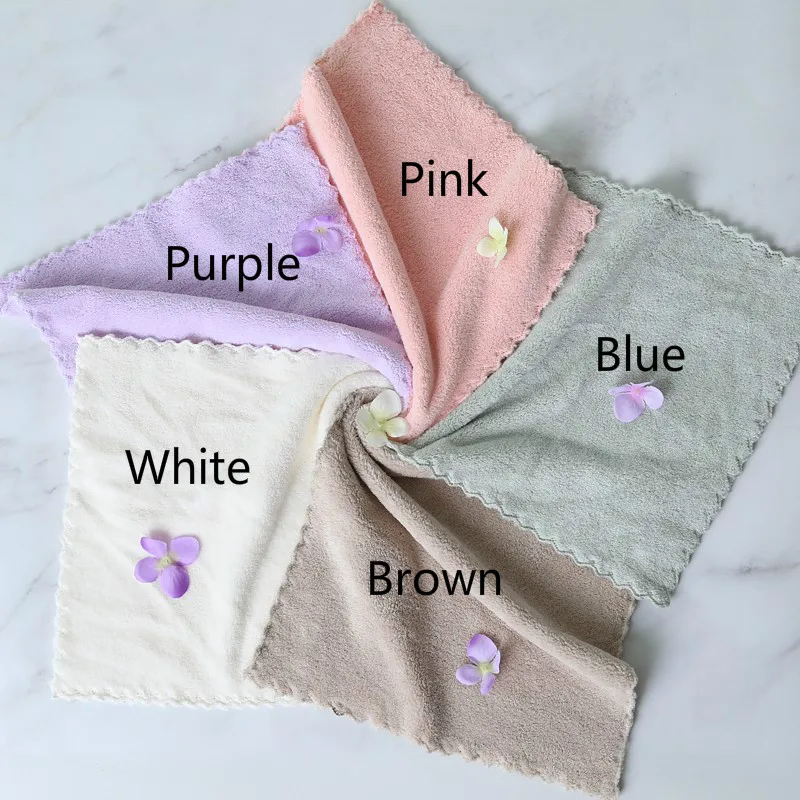 4 предмета высококачественные бледно желтые полотенца для лица дети очень мягкие