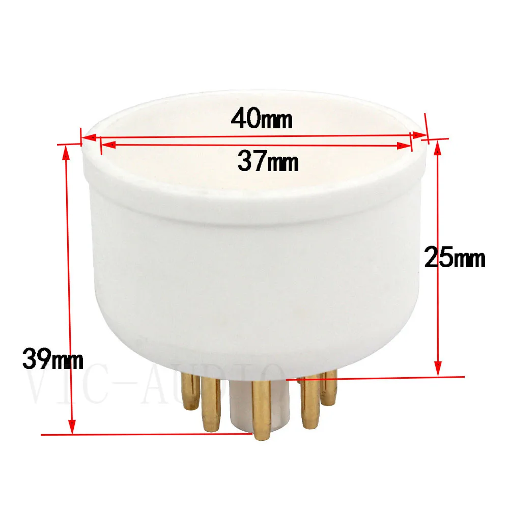 2 шт. HIFI аксессуары для усилителей 8 контактов электронная трубка База