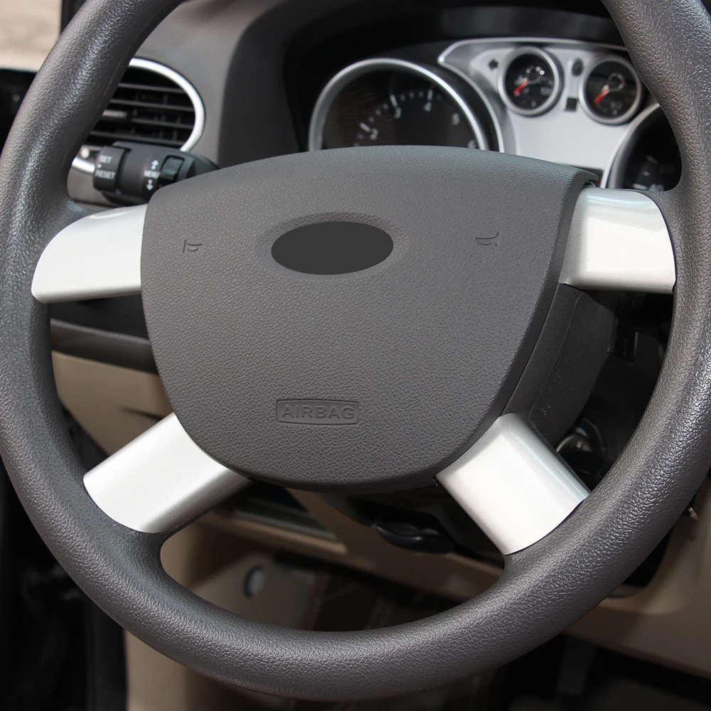 4 шт. Накладка для украшения руля автомобильные наклейки Ford Focus 2 MK2 2005 2011/KUGA 08 12/ C MAX