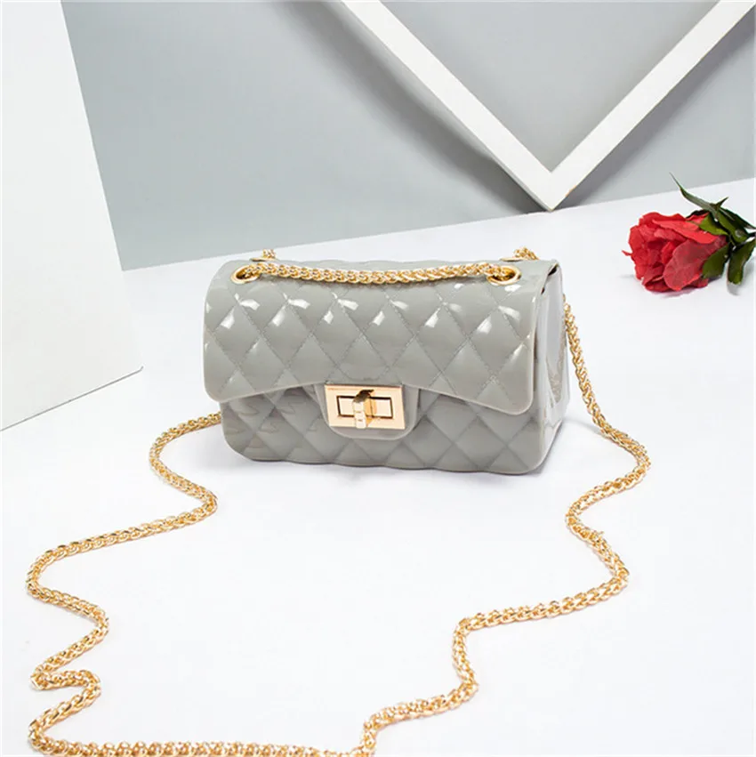 Женская сумка через плечо с ромбовидной цепочкой экологически чистые