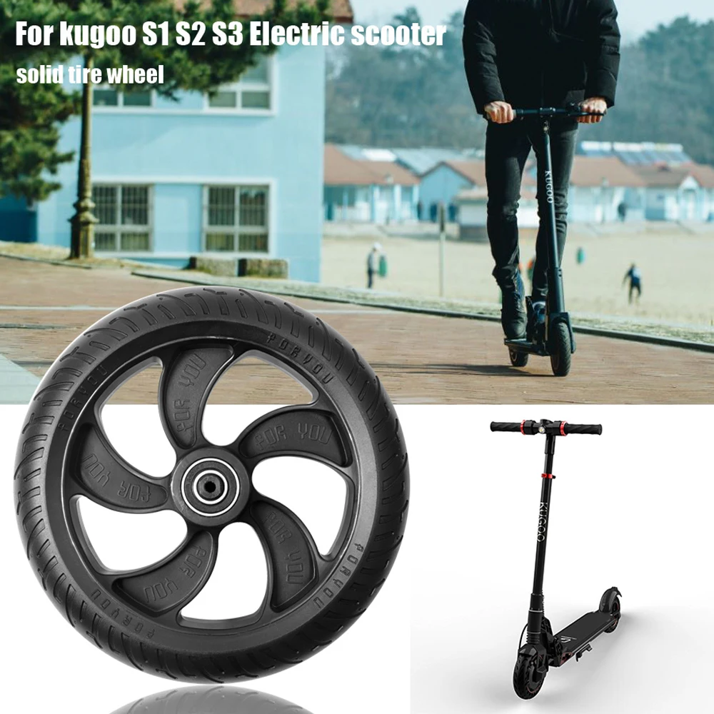 

Electric Scooter Solid Rear Wheel Back Tire w/Wheel Hub Replacement Rear Wheel For Kugoo S1 S2 S3 Scooter Accessories