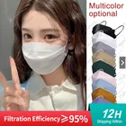 6 цветов FFP2 черная маска FPP2 утвержденные 4D маски для рыбы maskffp2 Homologada KN95 Mascarillas маска для лица для взрослых fpp2 респиратор