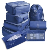 8 piece set travel storage clothes underwear shoes organizer packing cube bag high capacity luggage organizer travel bag