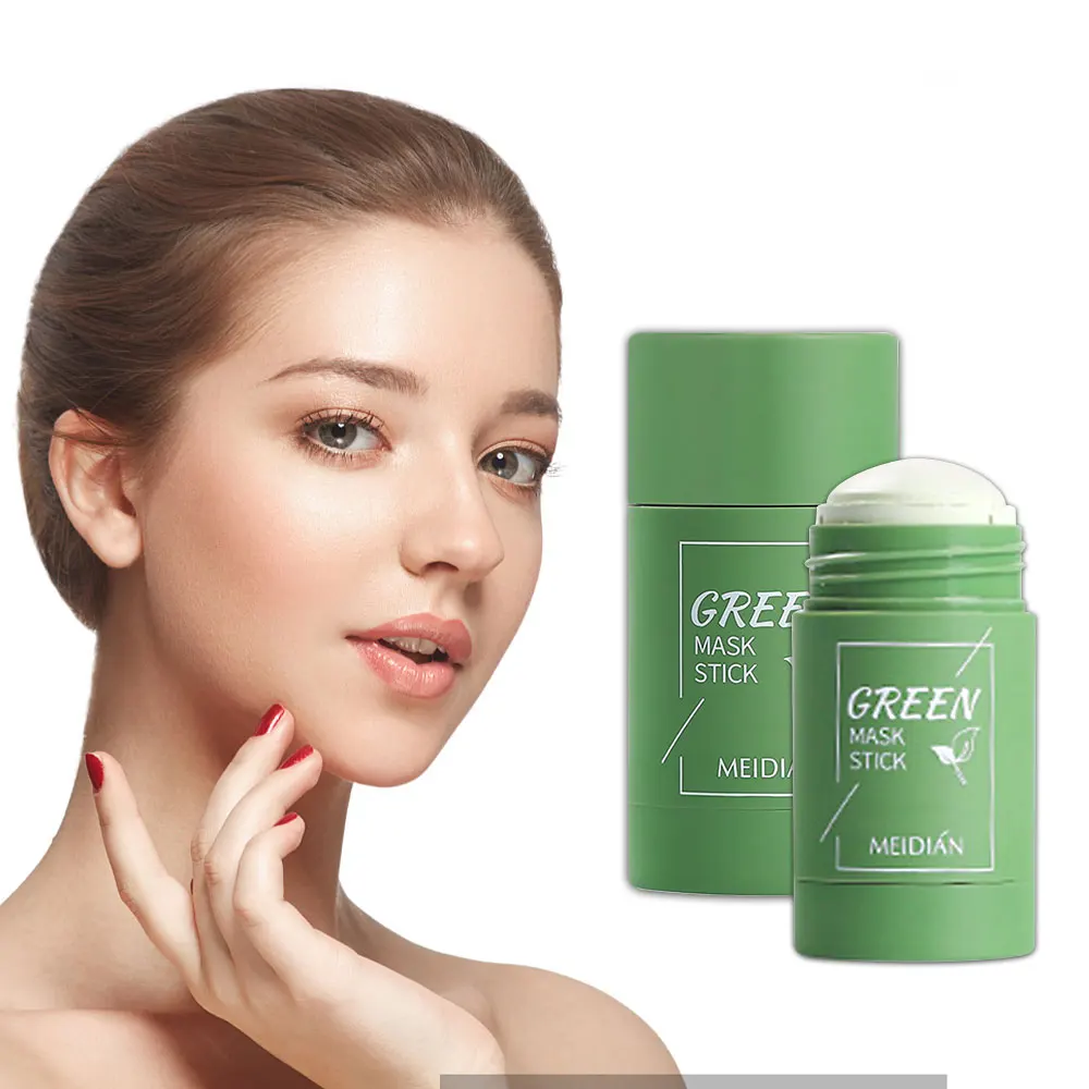 Зелёный чай Очищающая маска для очистки палочки пластилина Уход за лицом масла