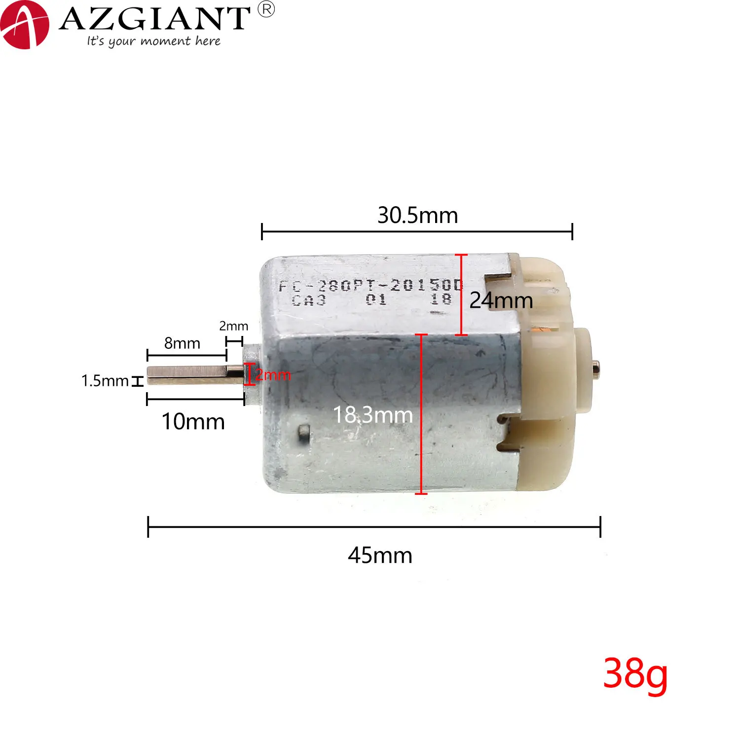 

second hand used FC-280PT-201500 car central control door lock motor D shaft