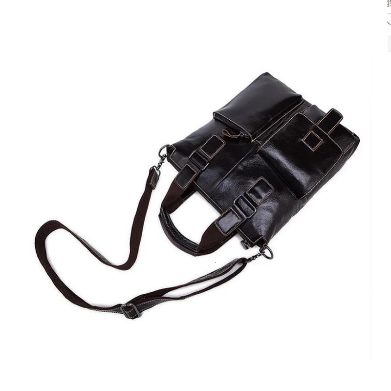 New Brand 2021 Male Genuine Leather Bag Diplomat Business Suite iPad Shoulder Cross | Багаж и сумки