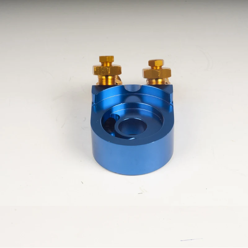 Универсальный Масляный фильтр с высоким потоком кулер сэндвич пластина резьбой