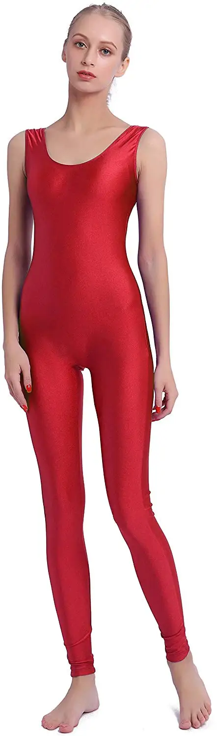 Женский черный танцевальный комбинезон из лайкры и спандекса Яркий длинный без