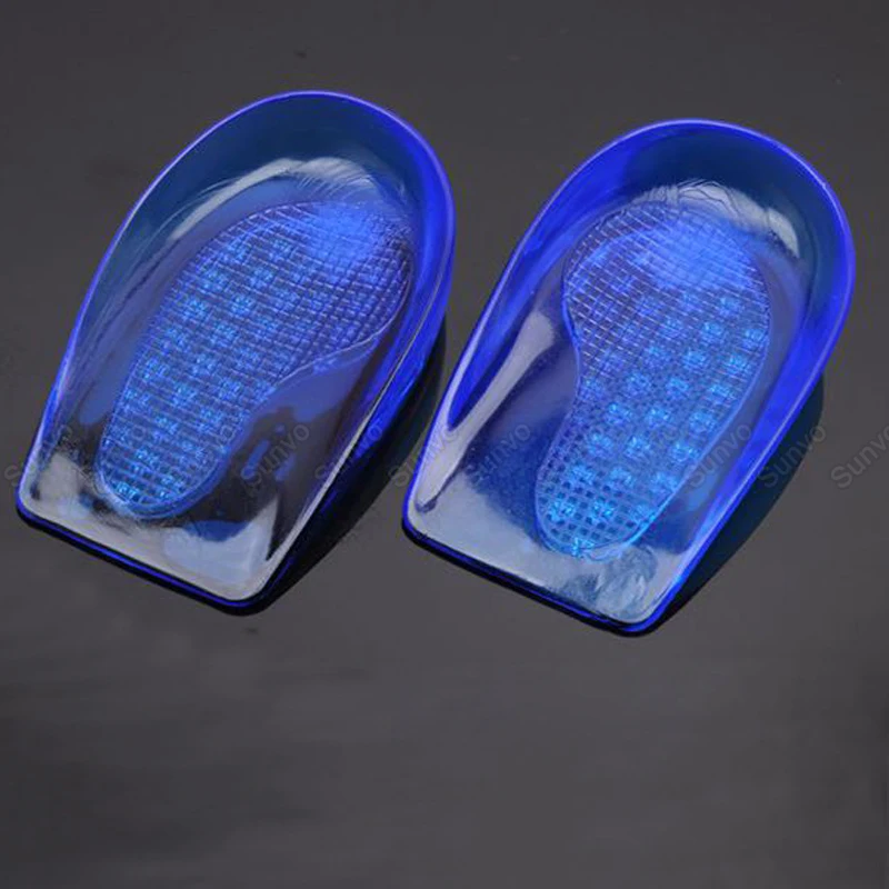 Heel Support Pad Silicone Shoe Insole Gel Inserts Feet Pain Relief Pronation Orthopedic Insoles for Shoes Foot Care Heel Cushion