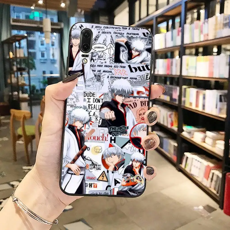 

Gintama anime Poster pattern Phone Case For Huawei honor Mate P 10 20 30 40 i 9 8 pro x Lite smart 2019 nova 5t