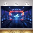 Фон для фотосъемки с изображением космических кораблей Вселенной космоса путешествий науки детский день рождения портрет съемка Декор стены Студия