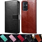 Чехол-книжка для Oneplus 9 Pro, кожаный, с отделением для карт и подставкой