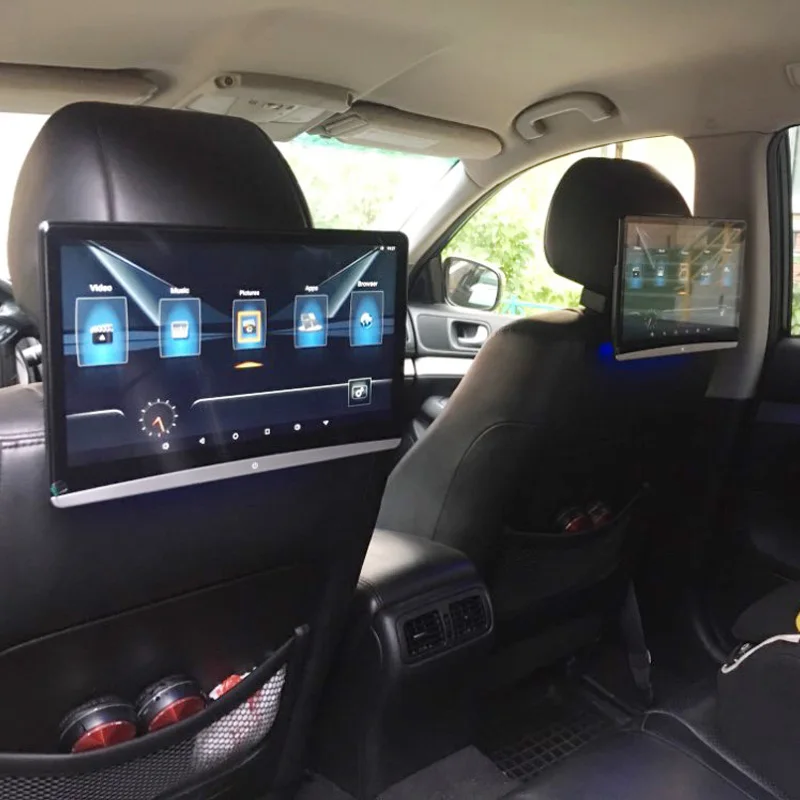 Монитор Автомобильный на подголовник IPS-экран 12 5 дюйма Android 9 0 4K 1080 HD 1080P Wi-Fi BT USB SD