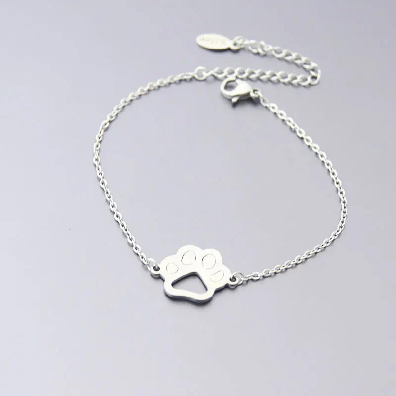 Браслеты дружбы-новый дизайн кошачья лапа браслет из нержавеющей стали на заказ