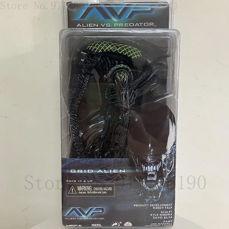Фигурка Воина сетка пришелец NECA Xenomorph полупрозрачная прототип костюма