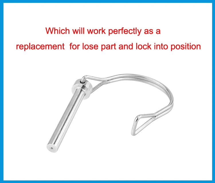 4 шт. SS 316 PTO Pin Круглый арочный вал провода Блокировка вала предохранительная