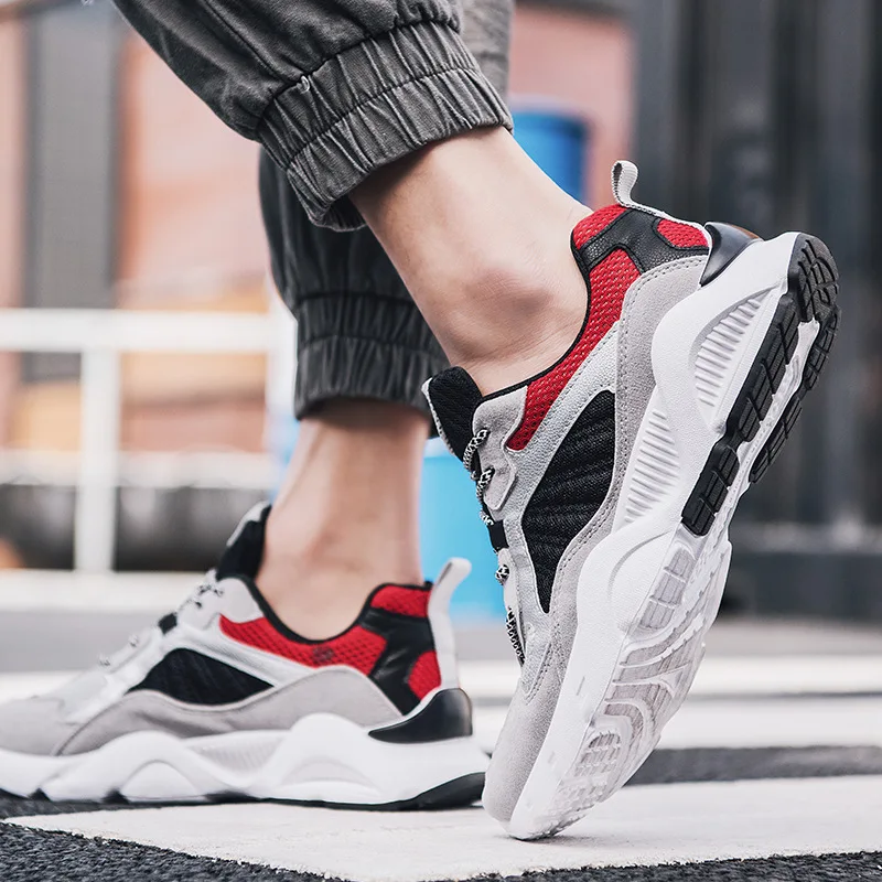 

Fashion 2019 Men Shoes Casual Mesh Breathable Light Soft Slip On Mens Shoe Male Trainers Sneakers Human Race Zapatos Sapato