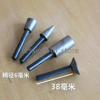 4pcs 46 grit 6mm shank electric grinder tool stone carving granite marble grinding head sintered diamond abrasive tools durable