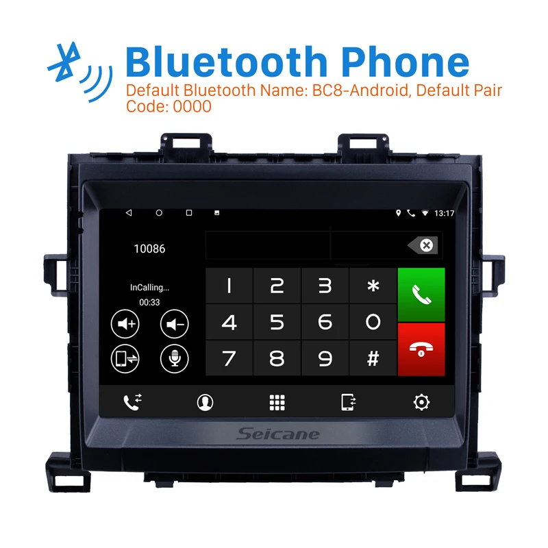 Seicane Android 10 0 четырехъядерный GPS Navi для 2008-2014 Toyota ALPHARD/Vellfire ANH20 8-дюймовый