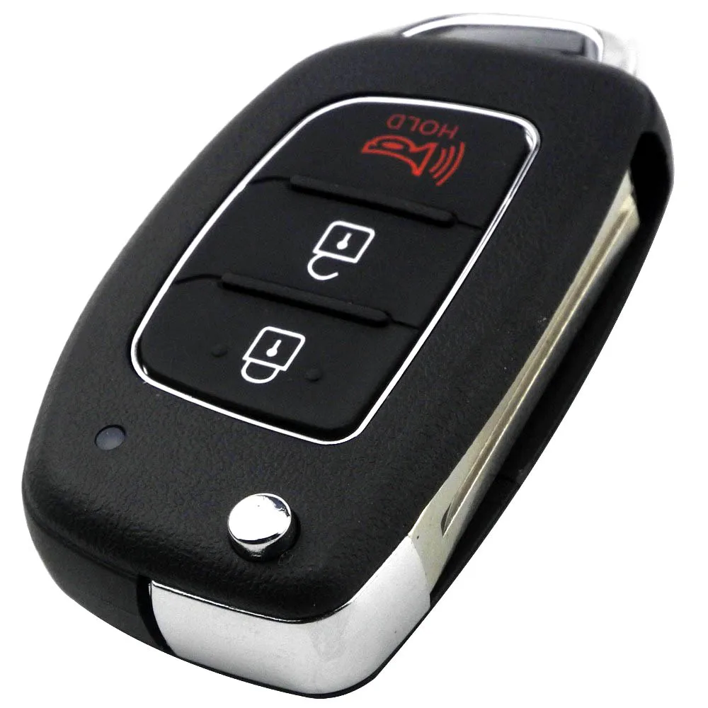 3BTN with Panic Для hyundai Solaris ix35 ix45 i20 Santa Fe 3/4 кнопочный ключ автомобиля оболочка HB20 Toy40 дистанционный брелок - Количество кнопок: 3BTN with Panic