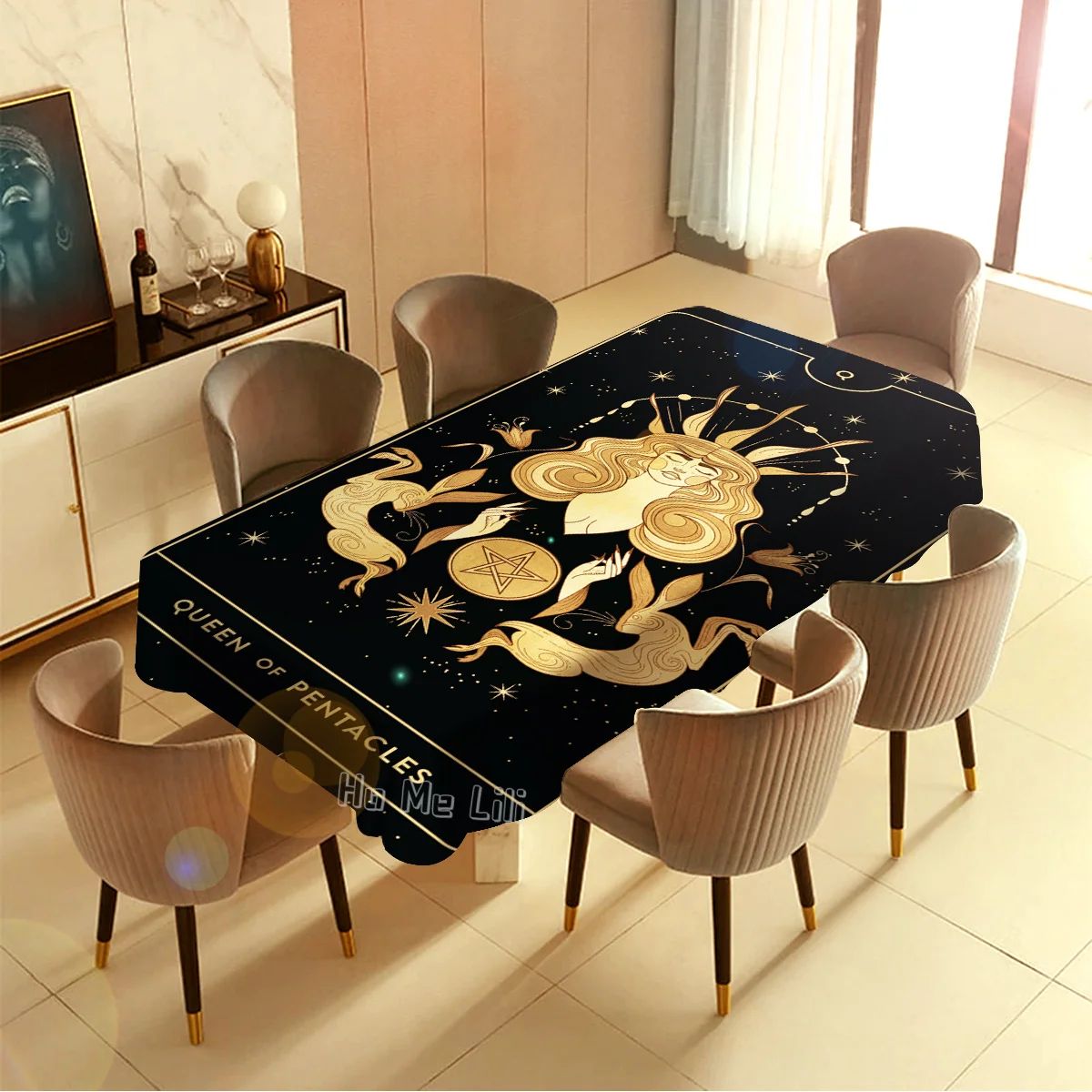 Звезды и луна Таро черная белая средневековая Европейская гадания от Ho Me Lili