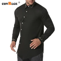 covrlge new men plaid 100 cotton shirt high quality men long sleeve shirt men social casual shirt streetwear us size mcl257