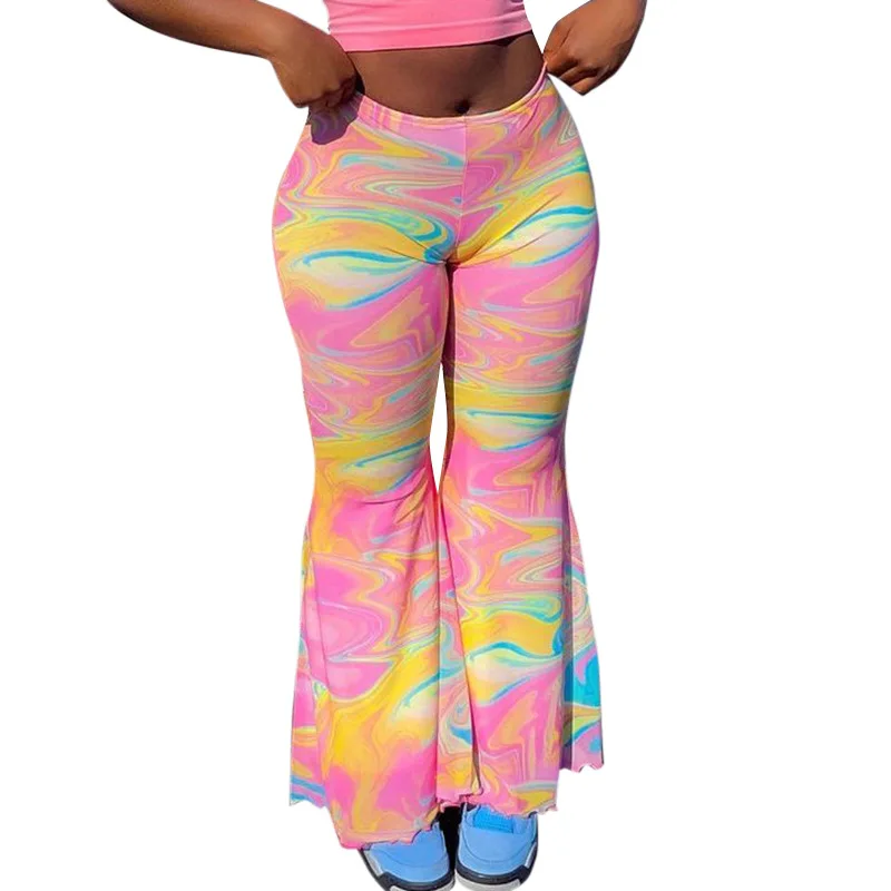 

Women Y2K Pants New Fashion Flared Pants Casual High Waist Trousers Ladies Streetwear Bell Bottom Leggings Ropa Mujer Femme