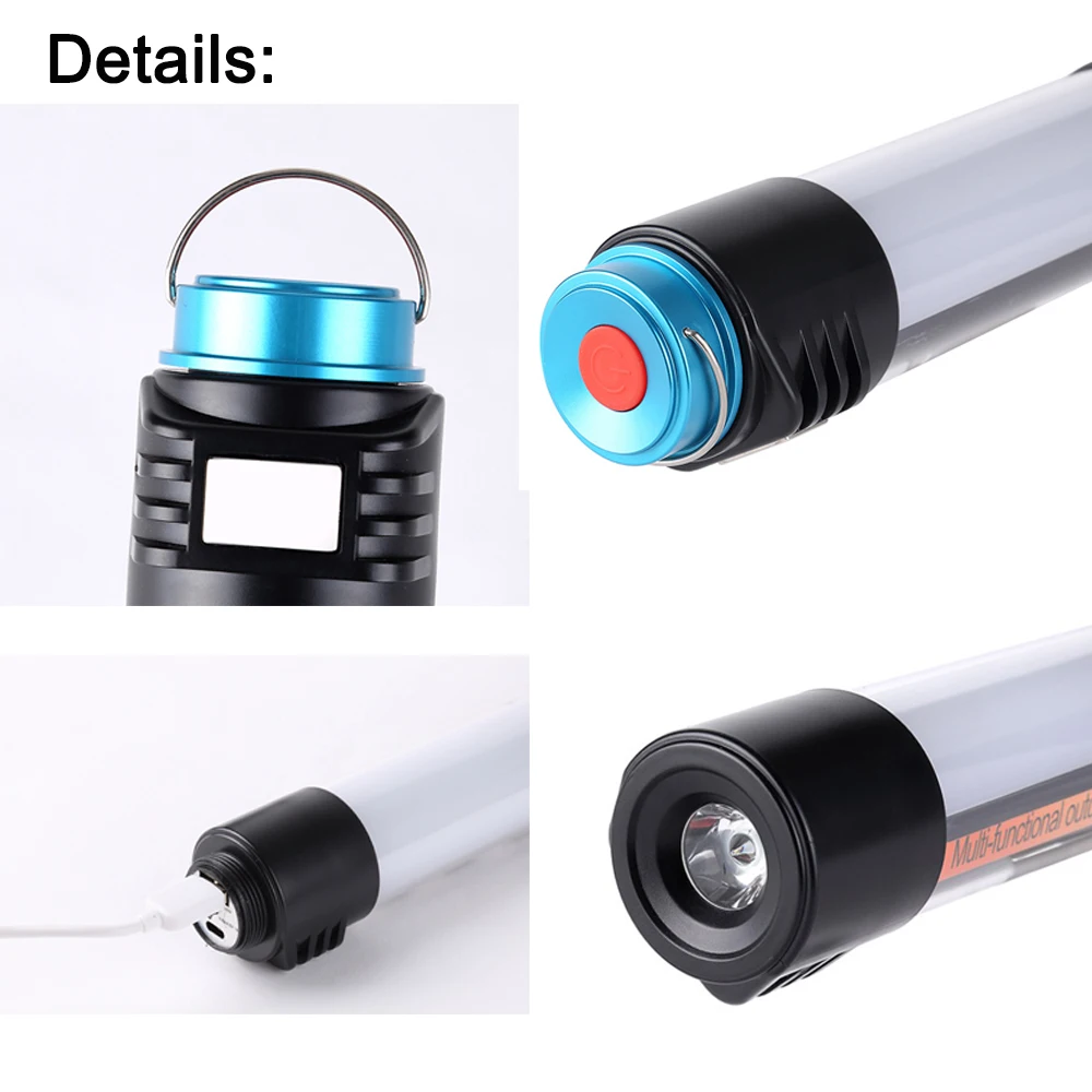 Продажа Многофункциональный зарядный портативный тент-светильник 10LED USB Ручной флэш-светильник водонепроницаемый для кемпинга и пеших прогулок