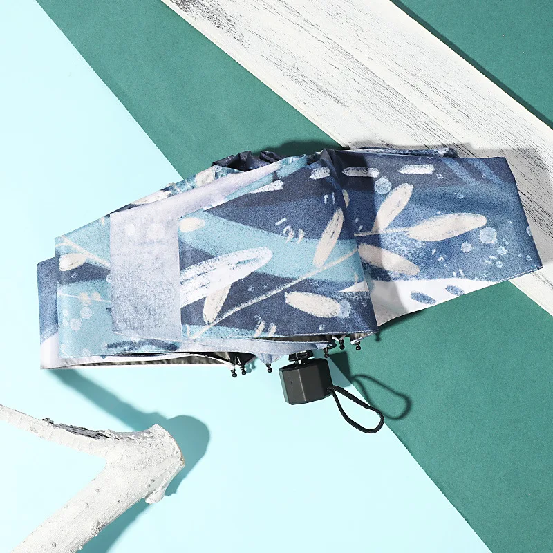 Новые 5 шт/упаковка складной 8K из нержавеющей стали анти УФ Портативный зонтик