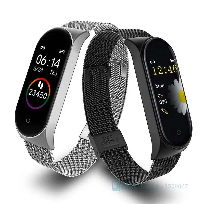 Умные часы из нержавеющей стали для мужчин и женщин Android IOS Smartwatch Электроника