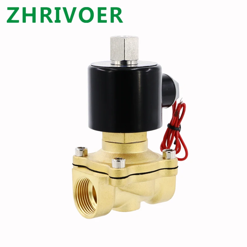 

DN15 Normally Open N/O Brass Electric Solenoid Valve 12V 24V 220V 110V Pneumatic Valve for Water Oil Gas 1/4" 3/8" 1/2" 3/4" 1"