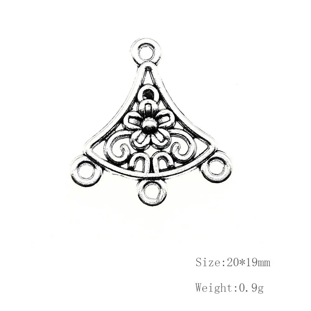 

Malzahar 30 Pieces Flower Earrings Connector Jewelry Findings Components Handmade Gifts Crafts