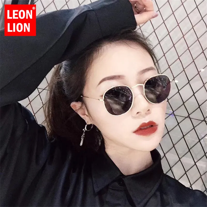 LeonLion 2021 Роскошные зеркальные солнцезащитные очки для женщин/мужчин брендовые