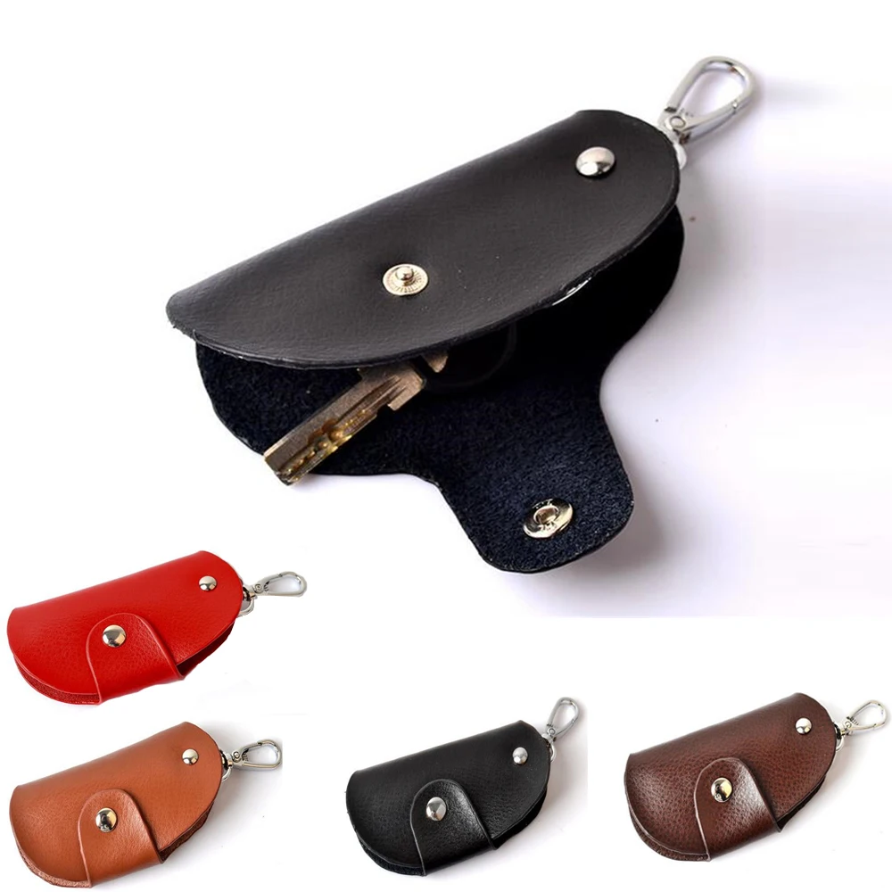 

High Quality PU Leather Key Wallet Women Man Keychain Covers Zipper Keys Case Bag Housekeeper Keys Organizer