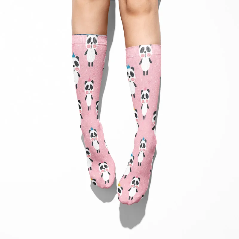 Модные женские хлопковые носки с мультяшным единорогом повседневные кавайные