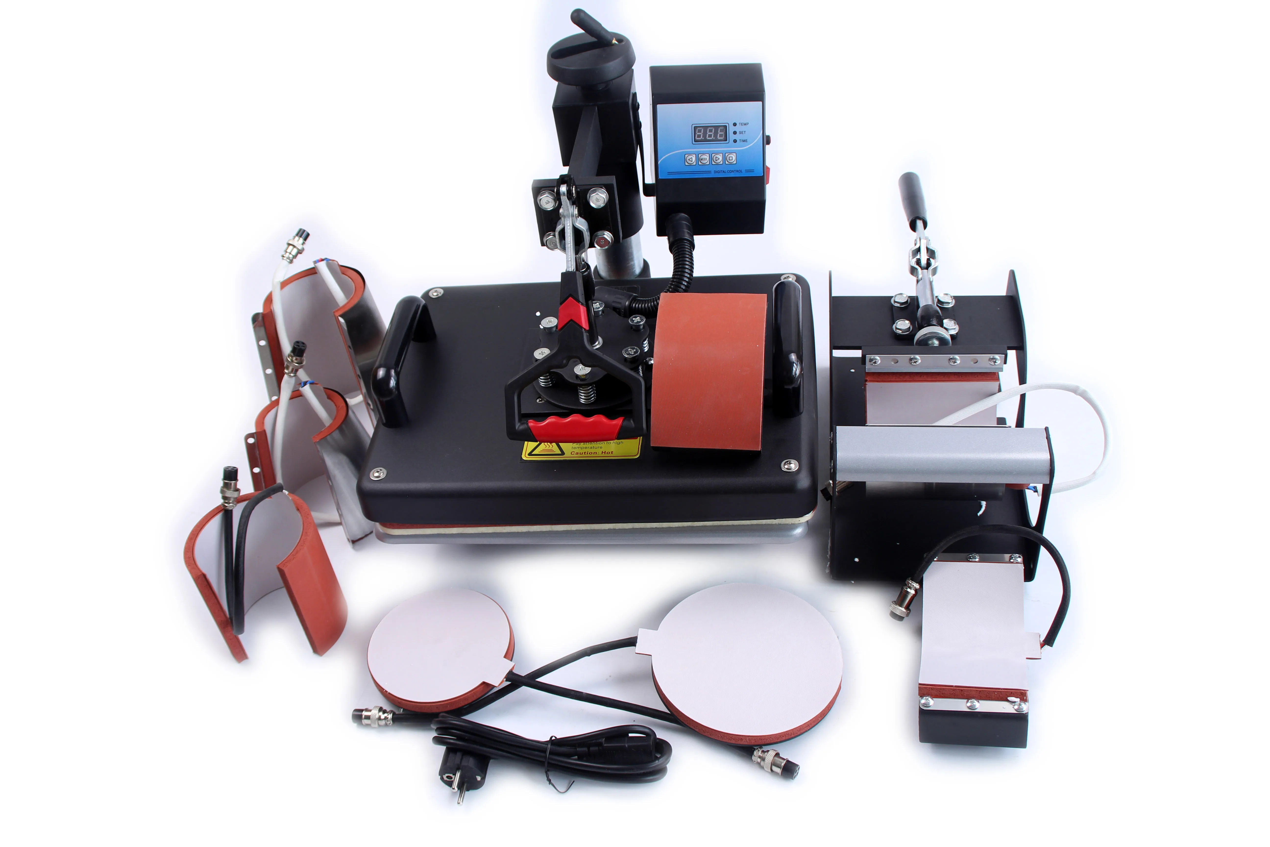 

eat Press Transfer Machine 8 in 1 Multi-functional Printing Sublimation Press for T-Shirt Hat Cap Plate