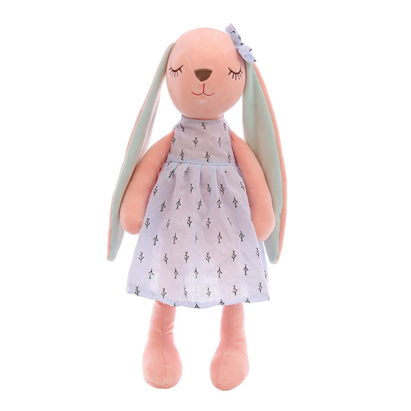 

1PCS Cute Cartoon Long Ears Rabbit Baby Doll Soft Plush Toys For Kids Rabbit Sleeping Companion Stuffed Plush Animal Kids Toys