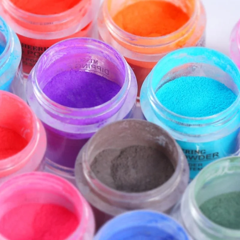 Набор термального маникюрного порошка для ногтей с изменением температуры