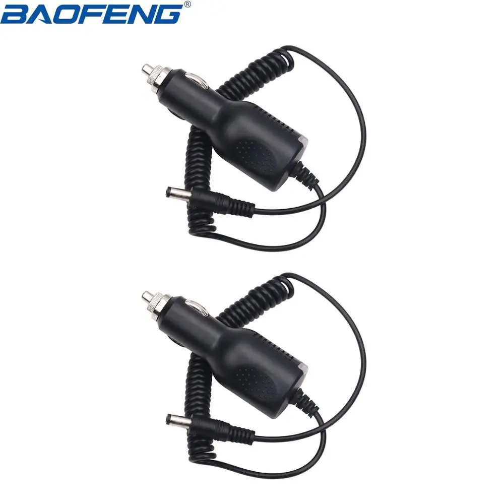 2 шт. зарядный кабель BAOFENG для автомобиля 12-24 В вход Baofeng UV5R грузовика рацион 1/2