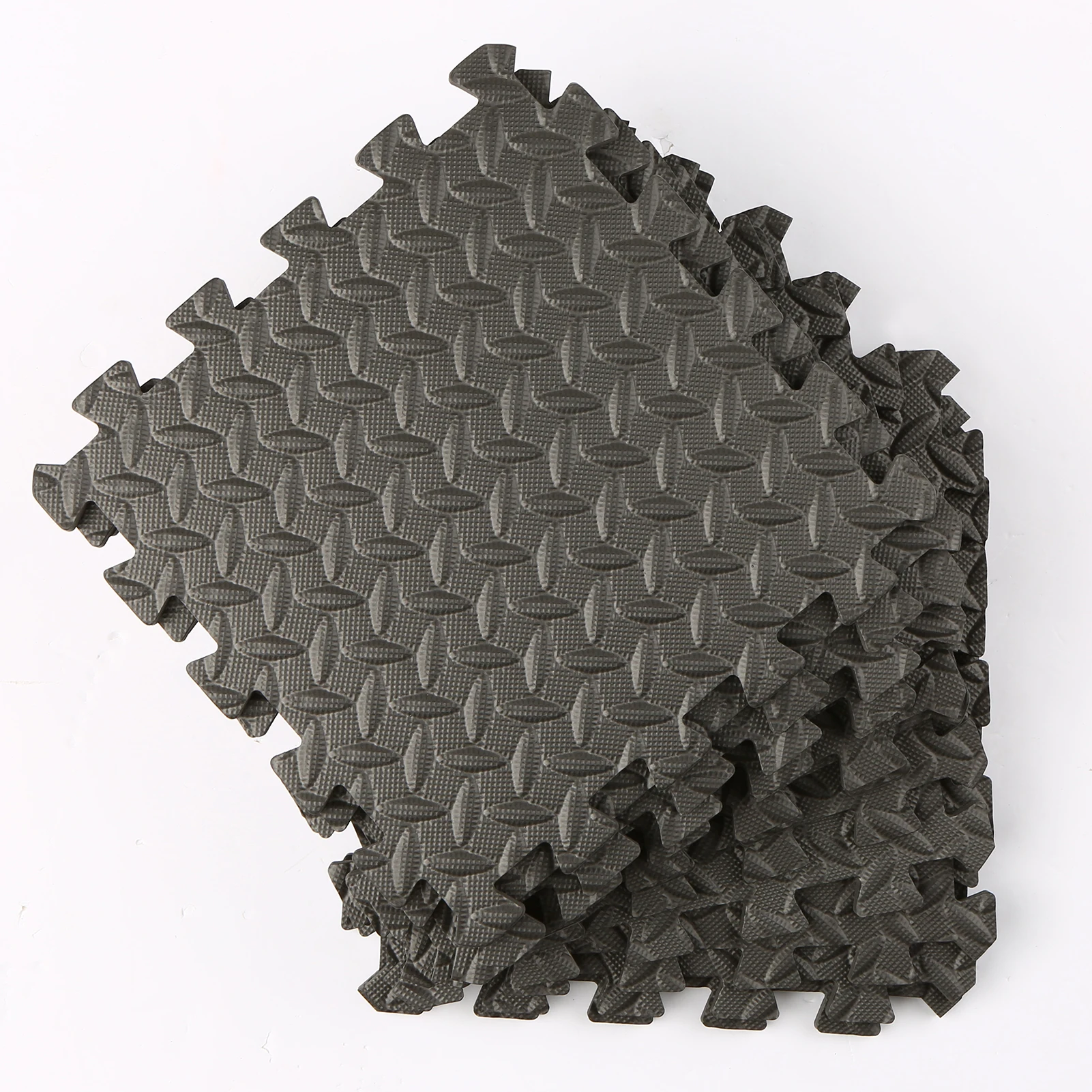 

12PCS 30*30cm EVA Leaf Grain Floor Sport Protection Gym Mat Non-Slip Soft Foam Splicing Rugs Thicken Shock Room Workout Yoga Mat