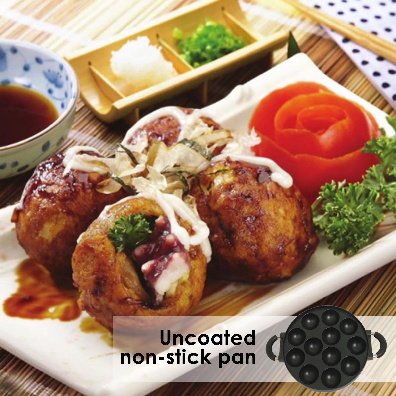 Форма для выпечки 12 отверстий устройство приготовления такояки лоток барбекю